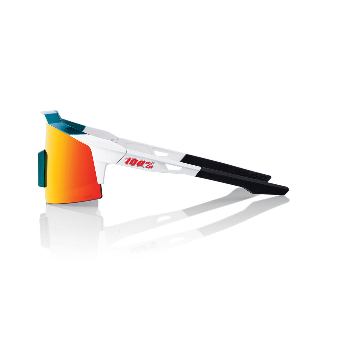 SPEEDCRAFT SL - Gloss Metallic Bora / Matte White - HiPER Red Multilayer Mirror Lens